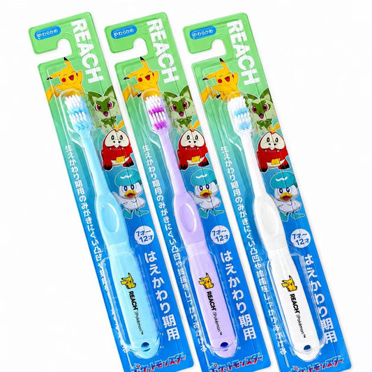 日本REACH 皮卡丘卡通 儿童牙刷 7-12岁（颜色随机）