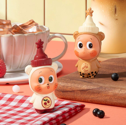 POP MART泡泡玛特 星星人波霸奶茶x 樱桃冰茶 手办