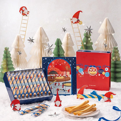 日本YOKUMOKU 圣诞限定精品礼盒 原味雪茄蛋卷 20本入