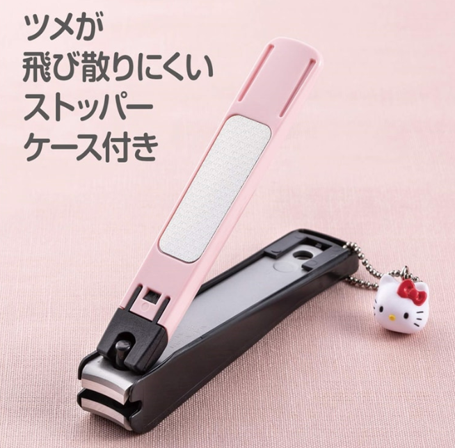 日本KAI贝印 不锈钢防飞溅指甲刀指甲剪 HELLO KITTY  S size