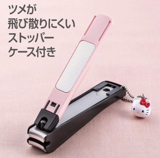 日本KAI贝印 不锈钢防飞溅指甲刀指甲剪 HELLO KITTY  S size
