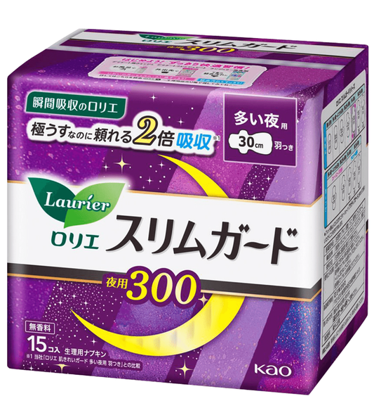 日本KAO花王 LAURIER乐而雅 30cm 15片