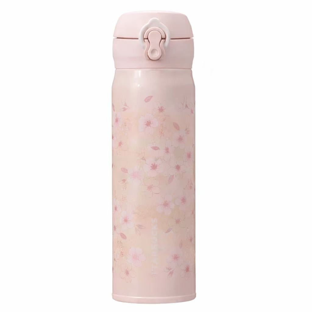 日本星巴克 26年樱花季 粉色樱花保温杯 500ml