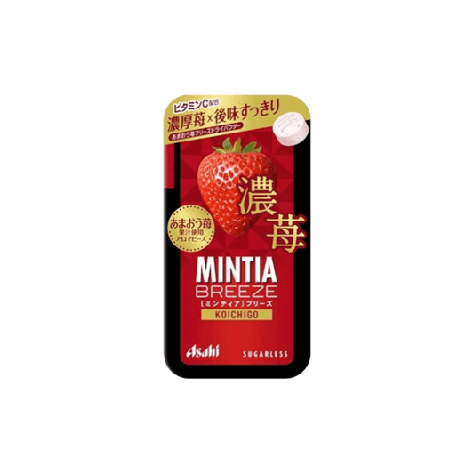 日本 ASAHI MINTIA 大颗粒 爽口润喉 醇厚草莓味 30粒