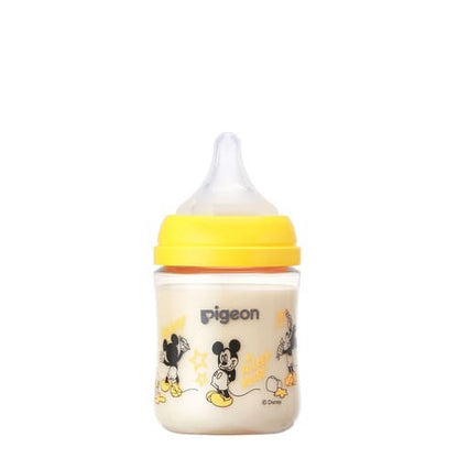 日本PIGEON贝亲 迪士尼限定米奇塑料母乳喂养瓶 160ml