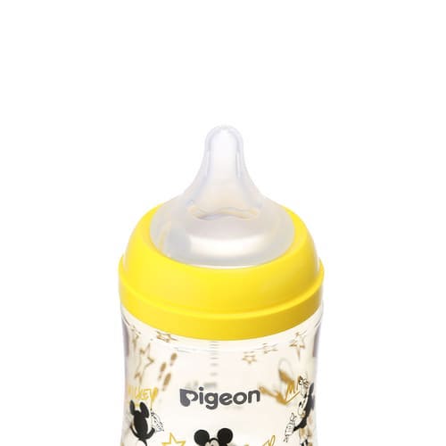 日本PIGEON贝亲 迪士尼限定米奇塑料母乳喂养瓶 160ml