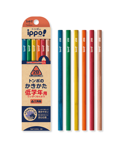 日本Tombow ippo! 蜻蜓牌好握三角铅笔组合11+1支 低年级用