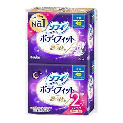日本Unicharm 苏菲瞬吸夜用护翼卫生巾 29cm 9枚入*2包