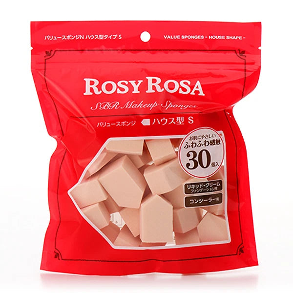 日本 Rosy Rosa 化妆海棉 五角型粉扑 30枚入