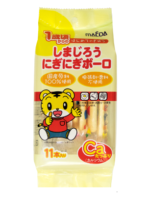 日本MACDA巧虎宝宝 磨牙手指饼干高钙含食物纤维 独立包装 1岁+