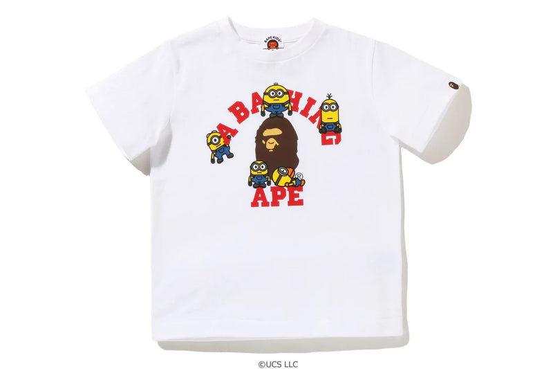 日本Bape Kids X Minions 儿童T恤 白色 110