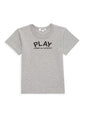 Comme Des Garçons Play日本川久保玲 儿童灰色黑心T恤 4码
