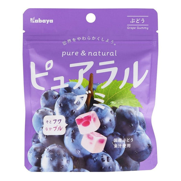 日本Kabaya巨峰葡萄果汁夹心软糖 45g 软糖与棉花糖的结合