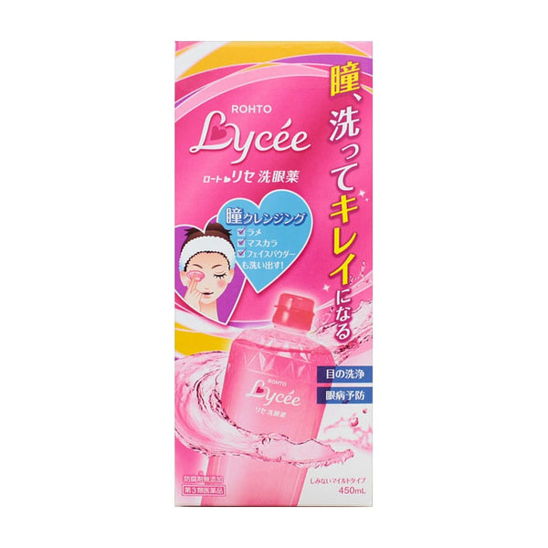 日本乐敦 Lycee小红花洗眼液 450ml