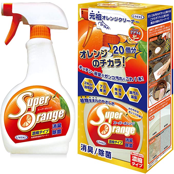日本UYEKI多功能天然橙油清洁剂浓缩高效袪污瓶装480ml