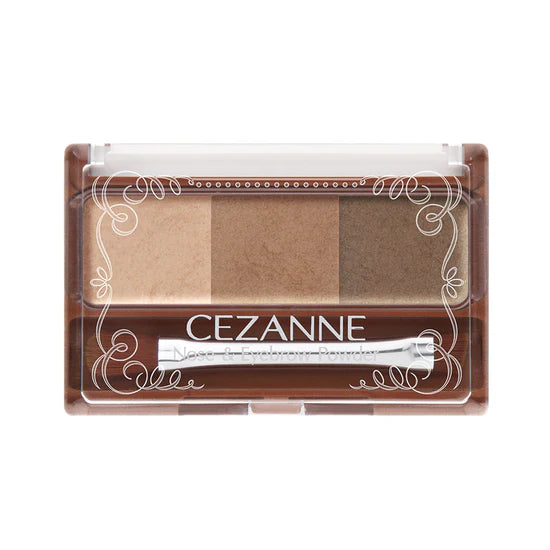 日本Cezanne倩诗丽三色立体眉粉鼻影 02号