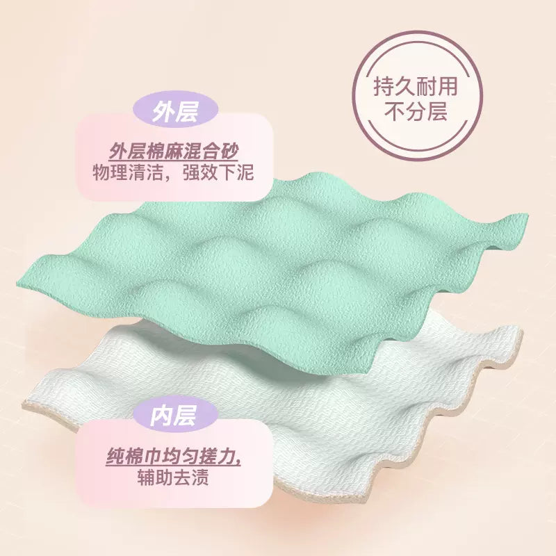 Allsmile搓澡巾神器女士专用洗澡巾家用强力搓泥粗砂搓灰手套双面