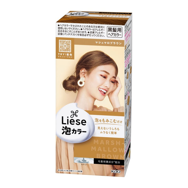 日本KAO花王 LIESE PRETTIA 泡沫染发剂 #棉花糖棕色 108ml