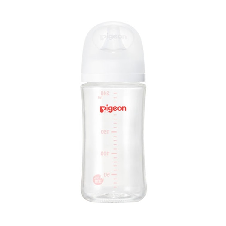 日本PIGEON贝亲 新生儿三代塑料奶瓶240ml PPSU奶瓶耐摔仿母乳自然实感