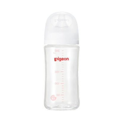 日本PIGEON贝亲 新生儿三代塑料奶瓶240ml PPSU奶瓶耐摔仿母乳自然实感