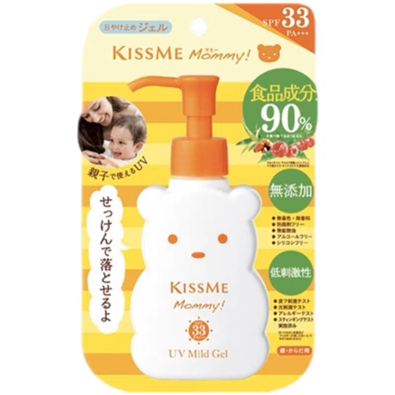 日本KISSME Mommy小熊儿童防晒霜SPF33 100g