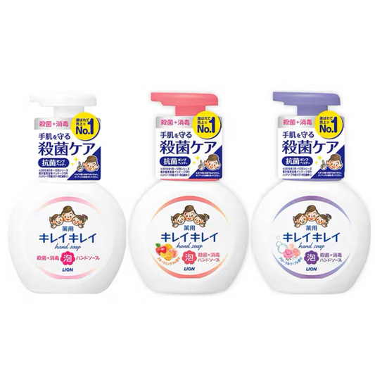 日本狮王Lion儿童泡沫洗手液抑菌消毒250ml