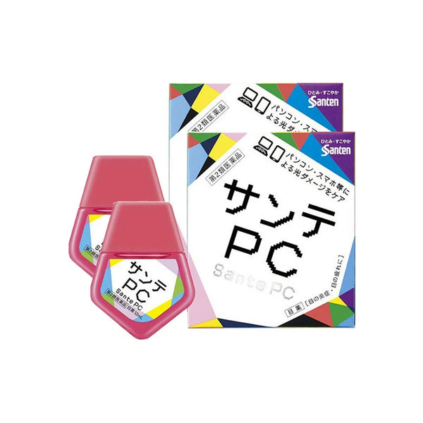 日本Santen参天PC电脑手机防蓝光眼药水12ml