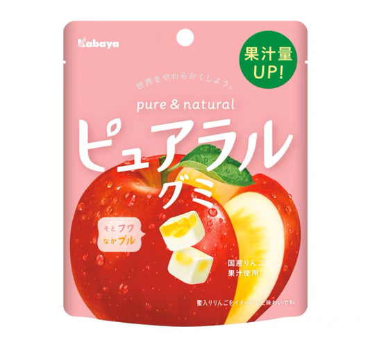日本Kabaya苹果味夹心软糖