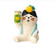 日本ZAKKA decole猫咪柚子泡澡系列摆件桌面装饰 干杯柚子猫